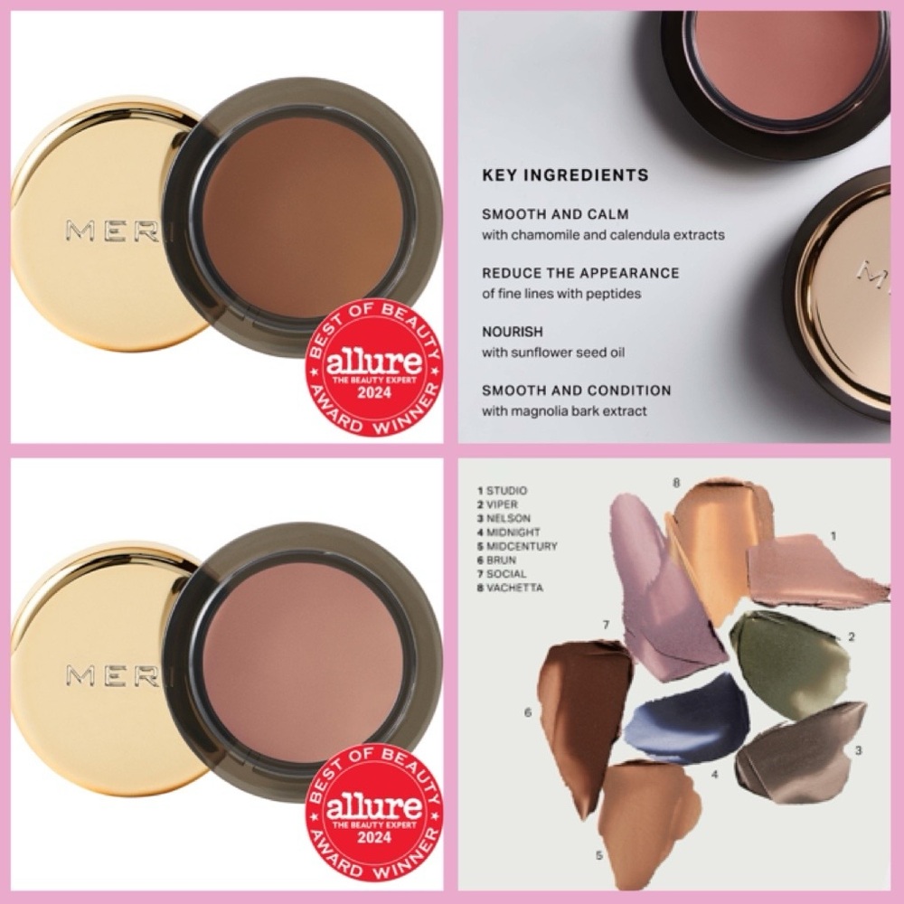 Merit Solo Shadow Cream Eyeshadow - Bundle of 2 (Studio, Midcentury)